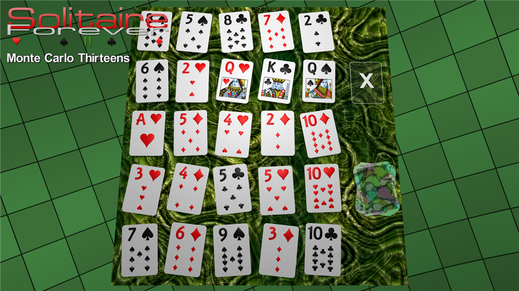 Monte Carlo Thirteens solitaire