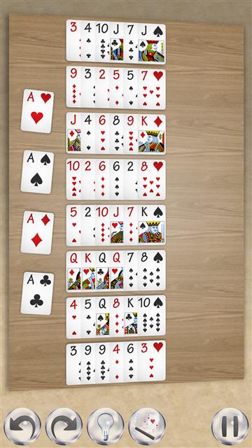 Beleaguered Castle solitaire