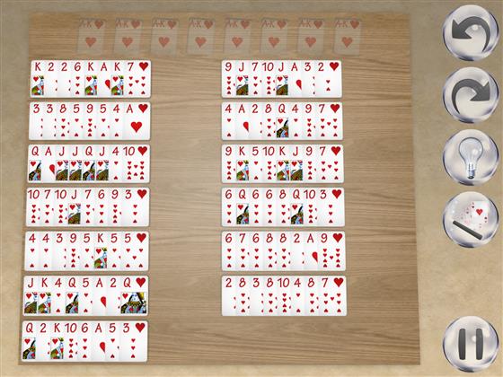 Mrs Mop (1 Suit) solitaire