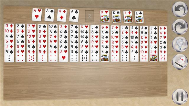 Open Crescent solitaire