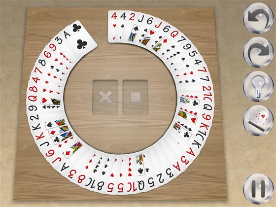Seven Up solitaire